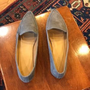 J Crew Factory loafers, gray suede